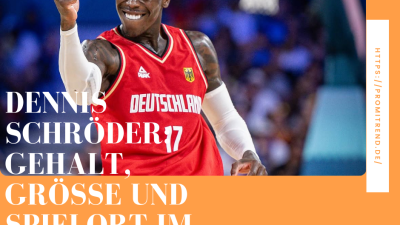 Ein Basketballspieler im roten Trikot der deutschen Nationalmannschaft mit der Nummer 17 hebt die Faust.