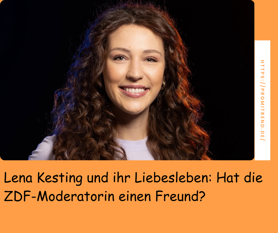 Eine Person mit lockigem Haar, deren Gesicht unscharf gemacht wurde. Text: "Lena Kesting und ihr Liebesleben: Hat die ZDF-Moderatorin einen Freund?"